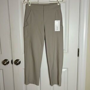 Athleta Stellar Straight Crop Pant, Beige, 4, NWT